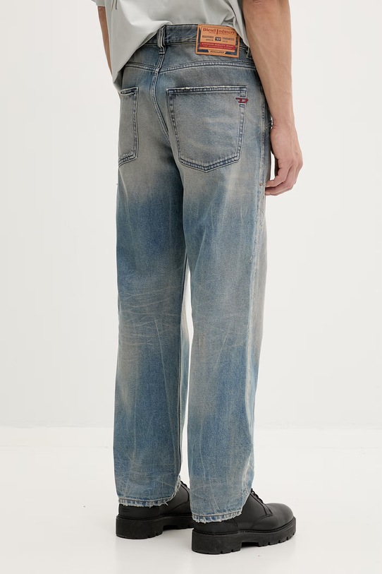 Odzież Diesel jeansy tapered męskie 2024 D-MACS L.32 A18974.09N30 niebieski