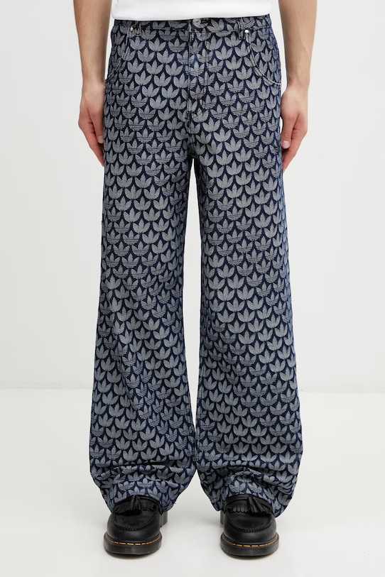 adidas Originals blugi straight pentru bărbați KD0399 albastru SS26