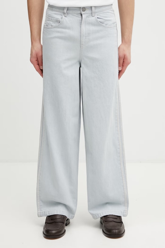 adidas Originals jeansy straight męskie KS6845 niebieski SS26