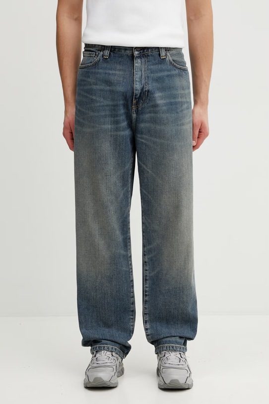 Carhartt WIP Aaron Pant jeansy regularne męskie niebieski I036728.014Q