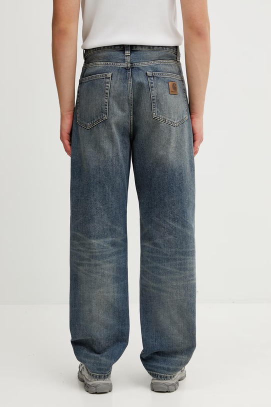 Odzież Carhartt WIP Aaron Pant jeansy regularne męskie I036728.014Q niebieski