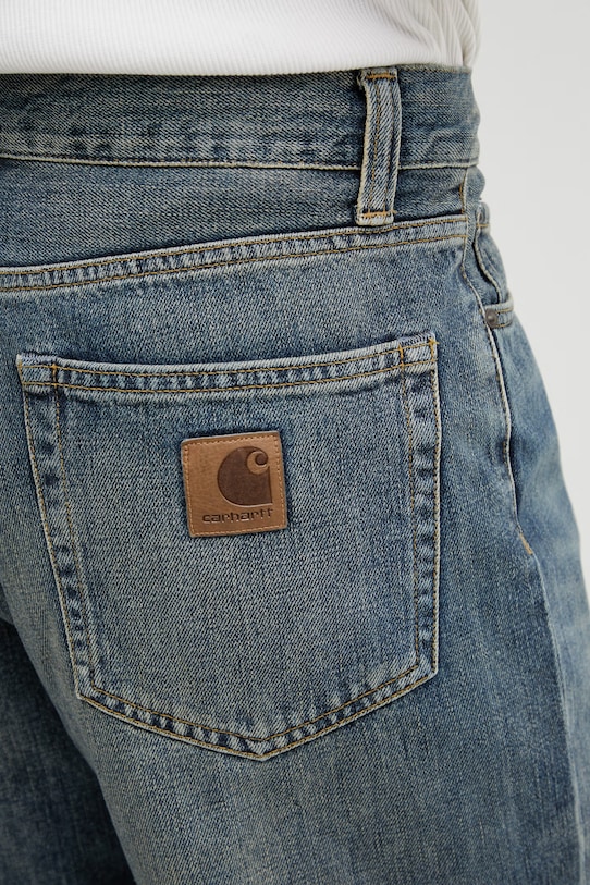 Carhartt WIP Aaron Pant jeansy regularne męskie niebieski I036728.014Q