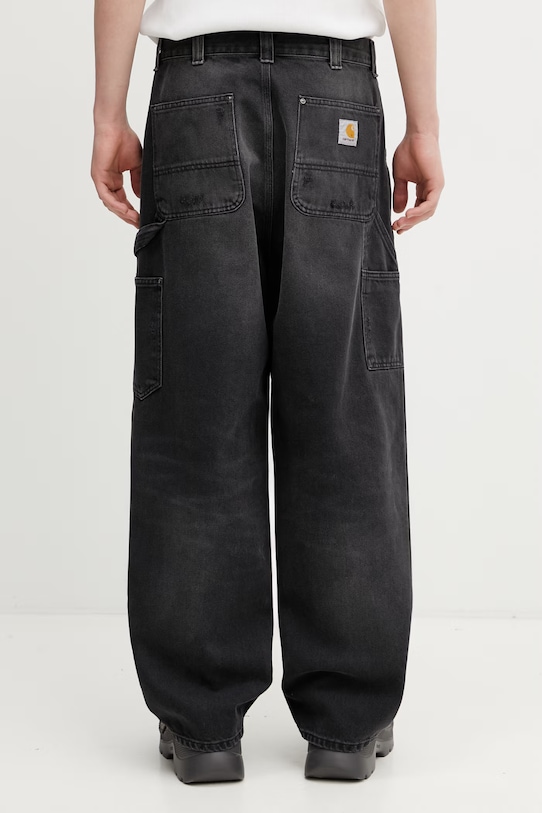 Odzież Carhartt WIP OG Double Knee Pant jeansy loose męskie I036273.89B7 czarny