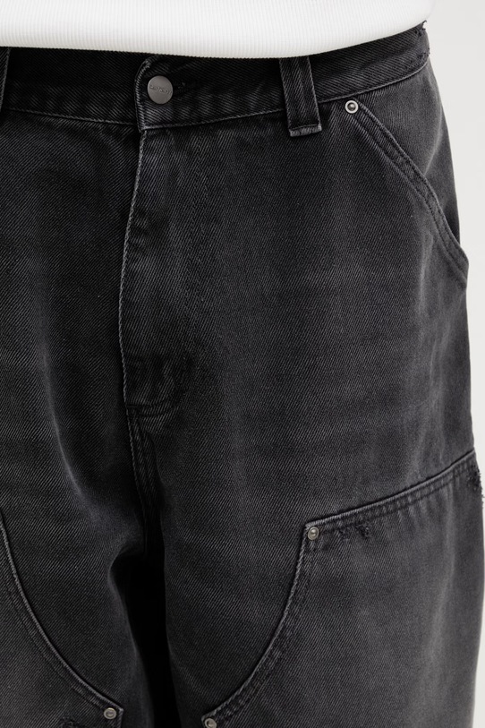 Carhartt WIP OG Double Knee Pant jeansy loose męskie czarny I036273.89B7
