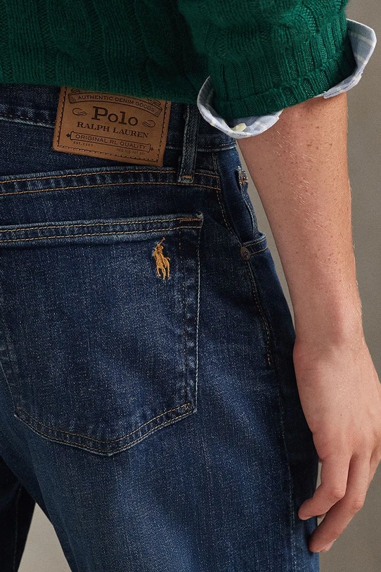Polo Ralph Lauren jeansy LOW STR DENIM niebieski 710982149001
