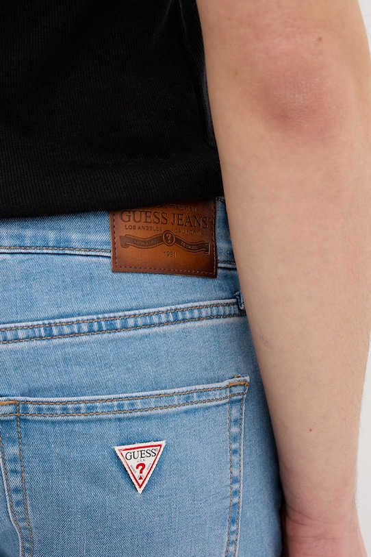 Guess Jeans Τζιν skinny Ανδρικά μπλε M6RA0F.D6324