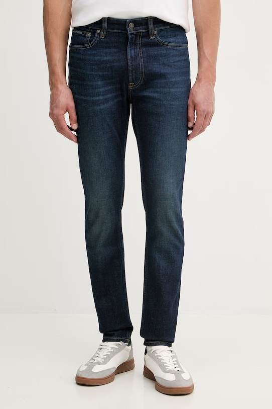 Calvin Klein jeansy slim fit męskie granatowy LV04RF931G