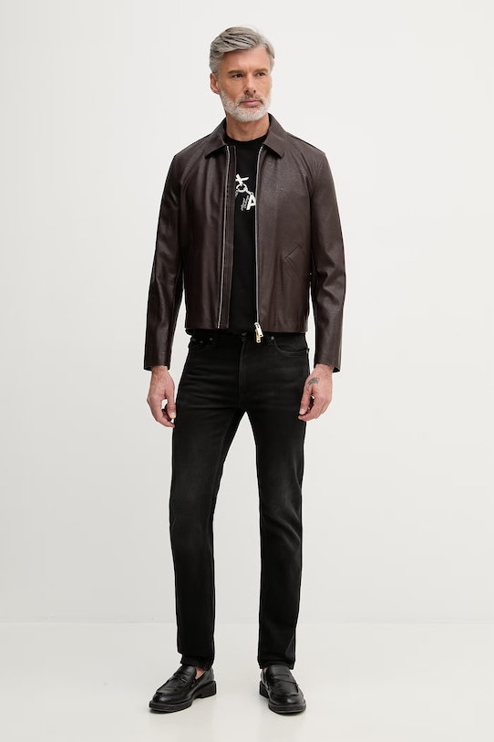 Calvin Klein jeansy slim fit męskie LV04RF938G czarny SS26