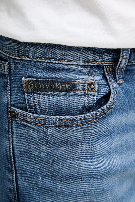 Calvin Klein rifle slim fit pánske modrá LV04RF940G