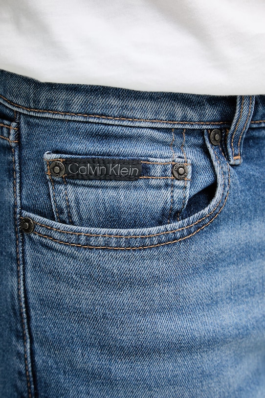 Calvin Klein rifle slim fit pánske modrá LV04RF940G