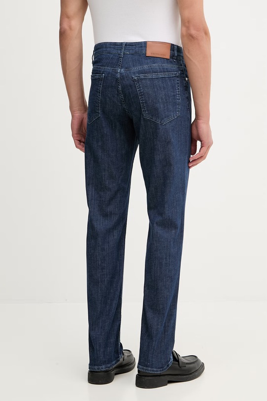 Odzież Trussardi jeansy regularne męskie P403H604870N niebieski