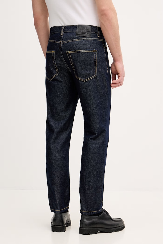 Odzież Sisley jeansy relaxed fit męskie 4YDCSE032 granatowy