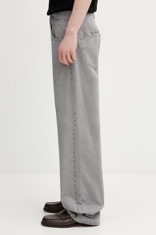 MM6 Maison Margiela jeansy straight męskie SH0LA0036.M35736.854 szary SS26