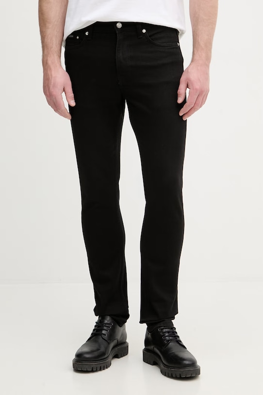 Calvin Klein Jeans τζιν slim fit ανδρικά μαύρο LV04RF740G
