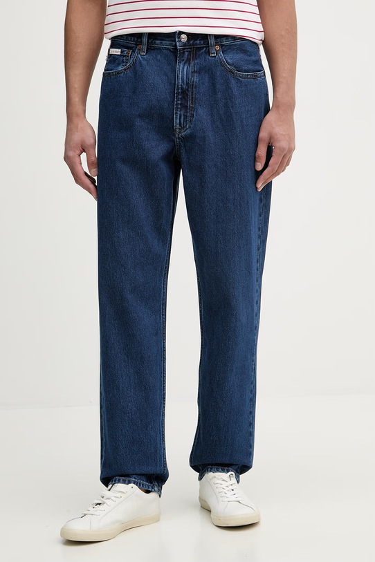 Odzież Calvin Klein Jeans jeansy relaxed fit męskie LV04RF775G granatowy