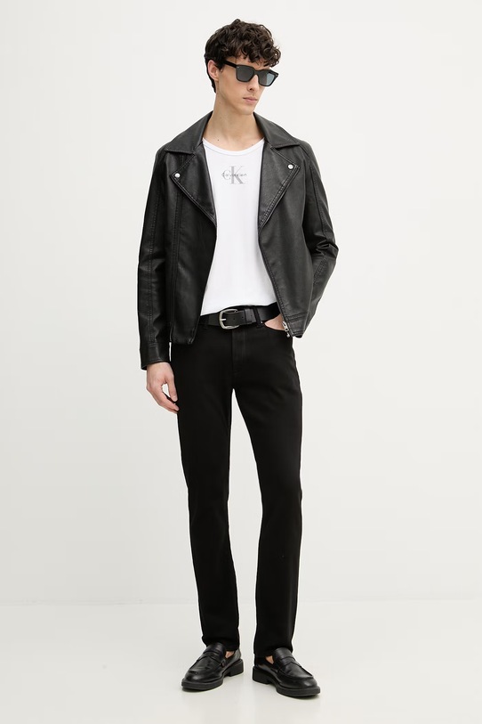 Calvin Klein Jeans slim fit džíny pánské LV04RF925G černá SS26