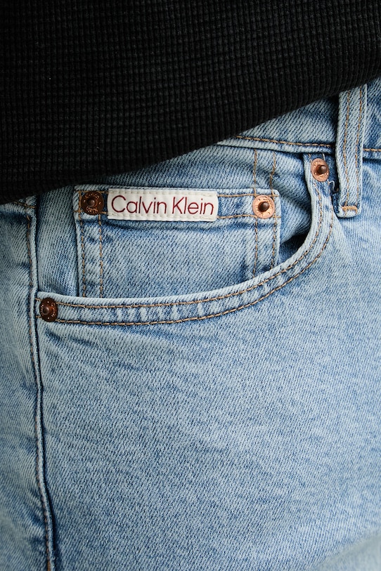 Odzież Calvin Klein Jeans jeansy slim fit męskie LV04RF929G niebieski