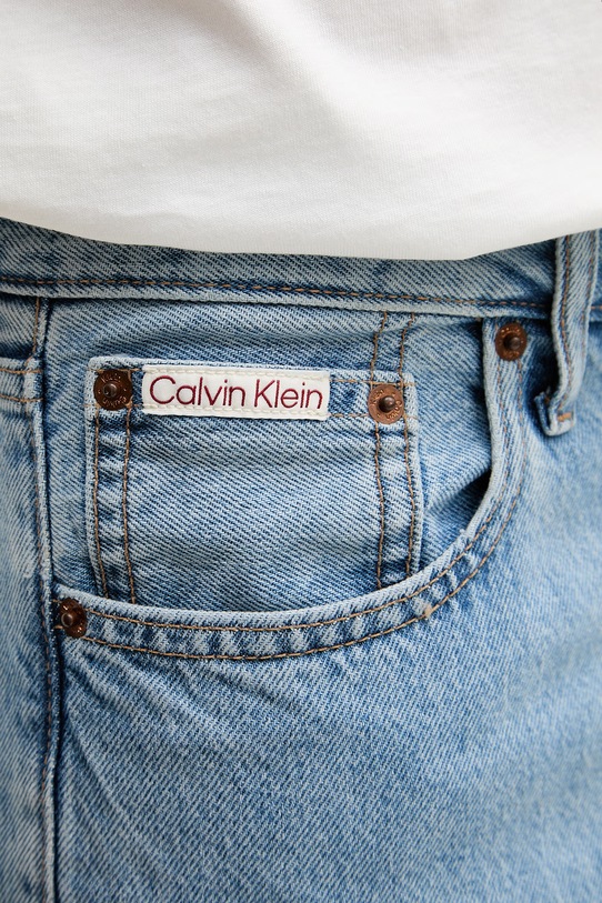 Calvin Klein Jeans kavbojke relaxed kroja moške modra LV04RF953G