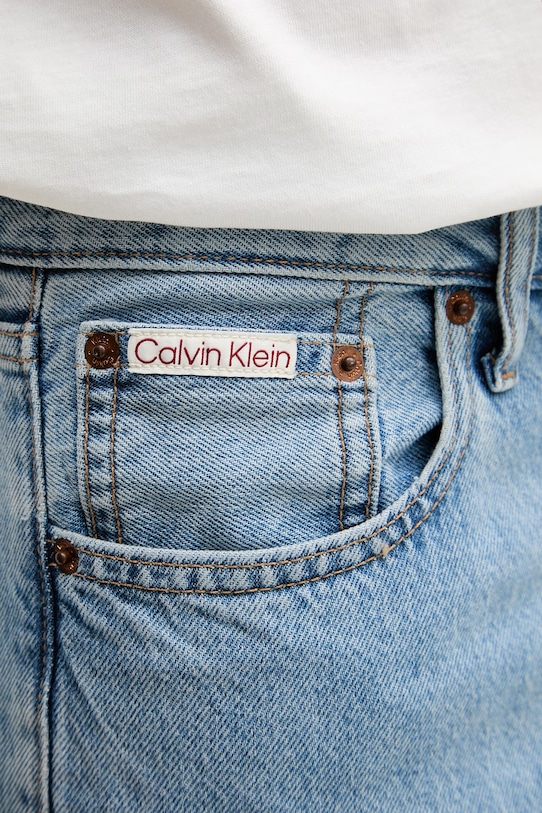Calvin Klein Jeans kavbojke relaxed kroja moške modra LV04RF953G