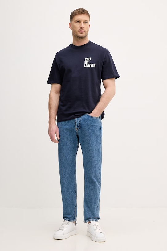 United Colors of Benetton jeansy relaxed fit męskie 4FANUE026 niebieski SS26