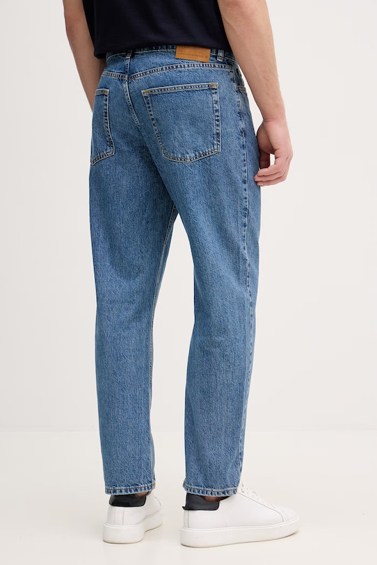 Odzież United Colors of Benetton jeansy relaxed fit męskie 4FANUE026 niebieski