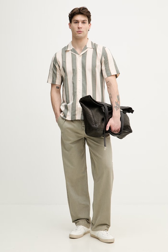 Lindbergh jeansy relaxed fit męskie 30.060001CD zielony SS26