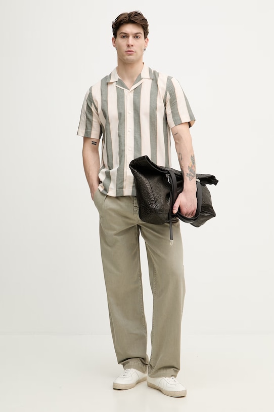 Lindbergh jeansy relaxed fit męskie 30.060001CD zielony SS26