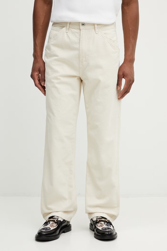 Levi's jeansy 568 LOOSE STRT CARPENTER x WORKWEAR beżowy 55849.0076
