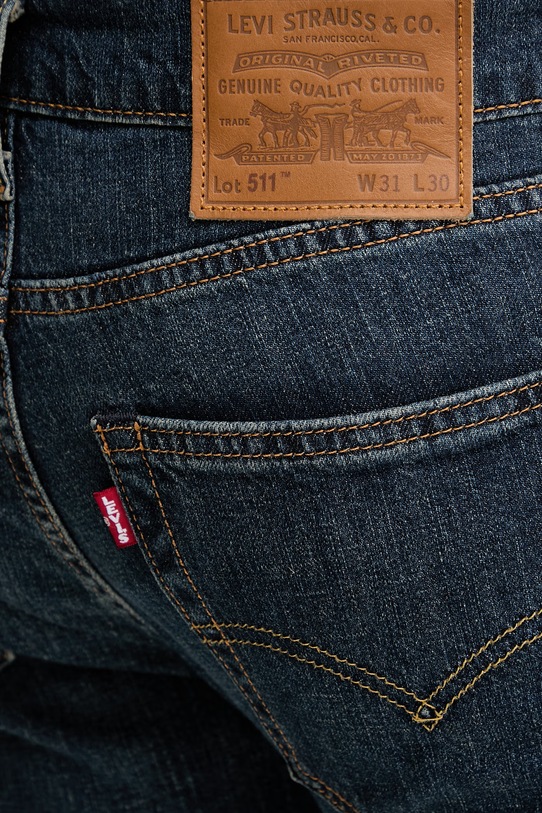 Levi's jeansy z dodatkiem lnu 511™ SLIM niebieski 04511.6358