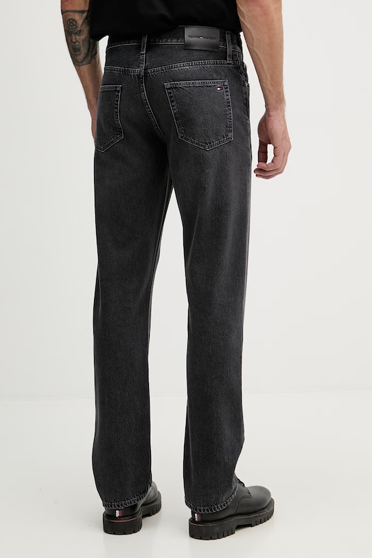 Odjeća Tommy Hilfiger regularne traperice za muškarce MW0MW42325 crna