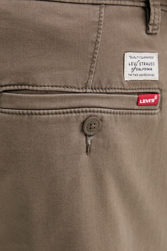 Nohavice s prímesou ľanu Levi's XX CHINO STD II hnedá 17196.0198