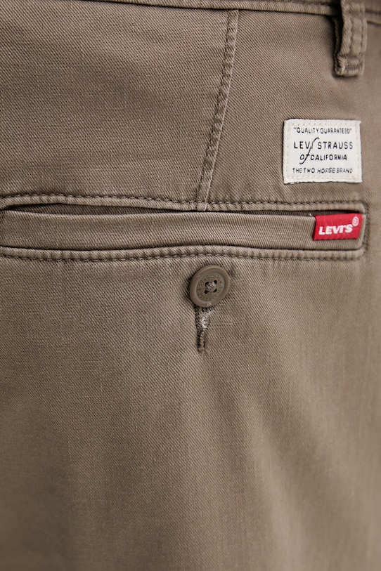 Nohavice s prímesou ľanu Levi's XX CHINO STD II hnedá 17196.0198