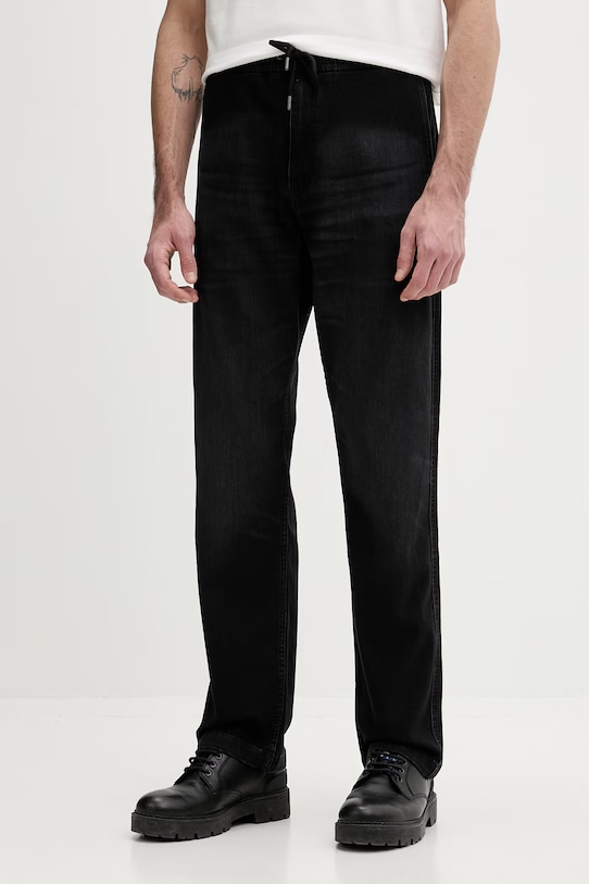 Guess Jeans spodnie joggery męskie jeansowe czarny M6GA0I.D8003