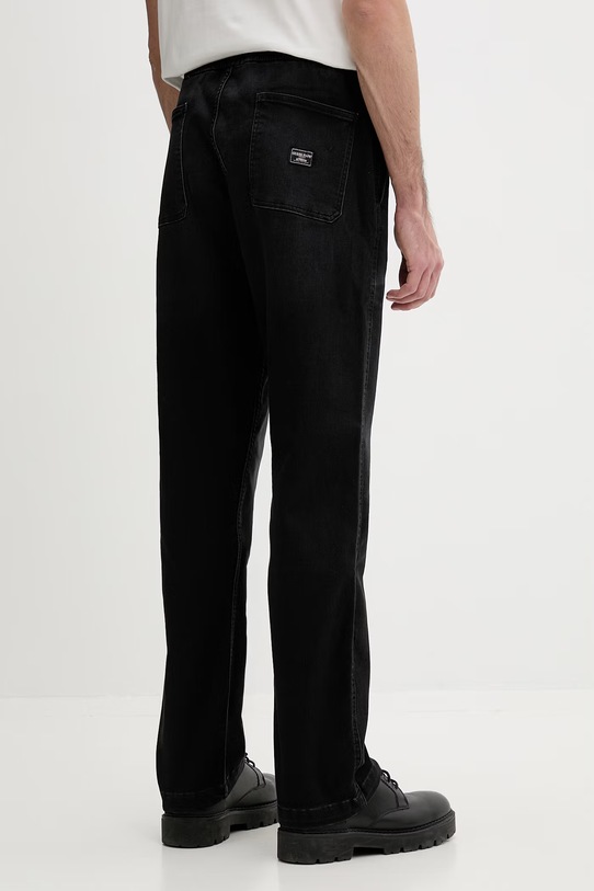 Odzież Guess Jeans spodnie joggery męskie jeansowe M6GA0I.D8003 czarny
