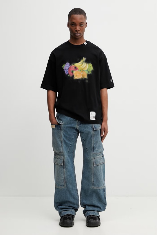 Rick Owens DRKSHDW Double Cargo jeansy relaxed fit męskie DU01F4361.DWB niebieski