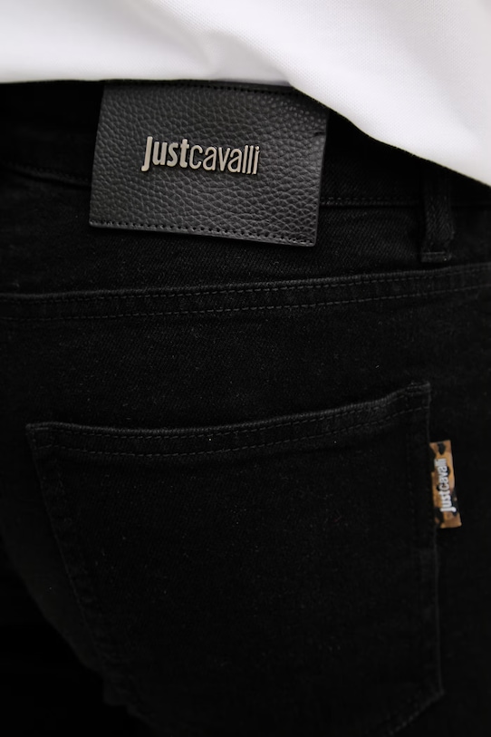 Just Cavalli jeansy slim fit męskie czarny 80OAB5S0.CDWC5