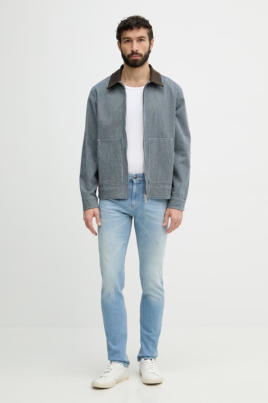 Just Cavalli jeansy slim fit męskie 80OAB5S0.CDWCF niebieski SS26