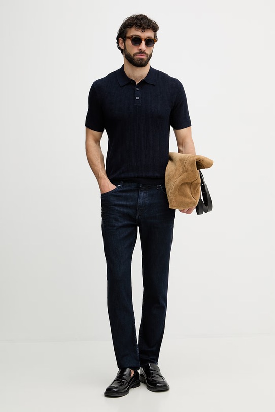 BOSS blugi regulați pentru bărbați Re.Maine 50557525 bleumarin SS26