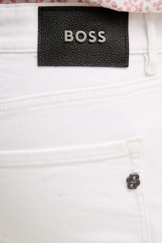 BOSS slim fit džíny pánské Delaware bílá 50561555