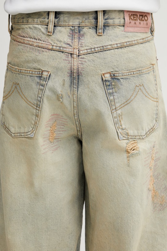 Kenzo jeansy Pants FG55DP4246Q8 niebieski