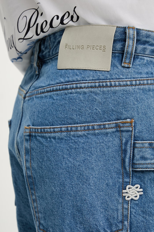 Filling Pieces jeansy relaxed fit męskie Washed niebieski 422550500260.154