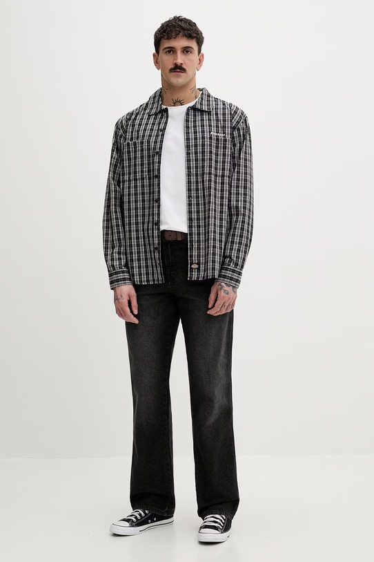 Dickies jeansy relaxed fit męskie DK0A882AL241 czarny SS26