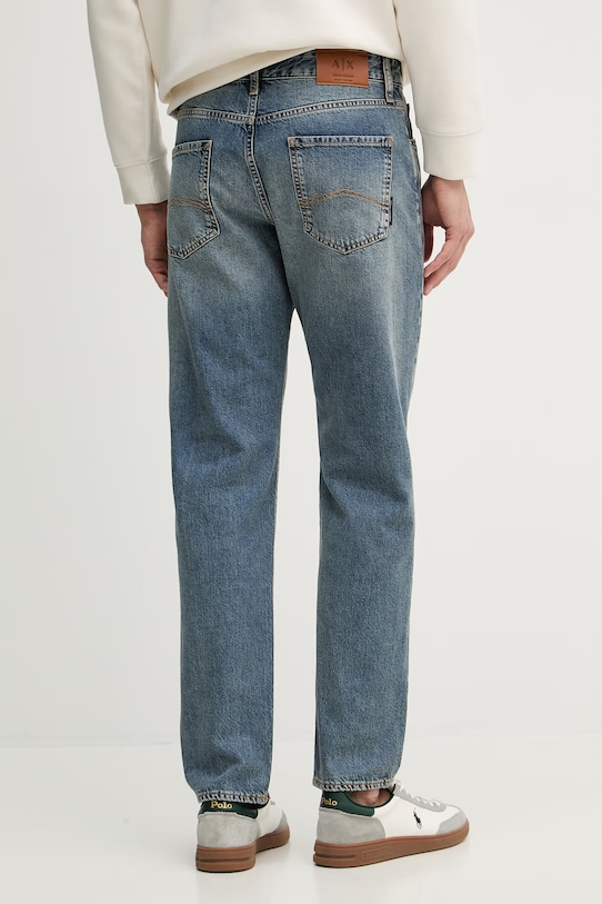 Odzież Armani Exchange jeansy straight męskie XM000069.AF24441 niebieski