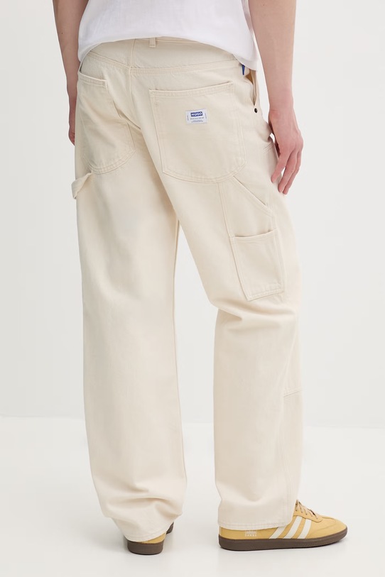 Odzież HUGO Blue jeansy relaxed fit męskie Carpenter/2 50555981 beżowy