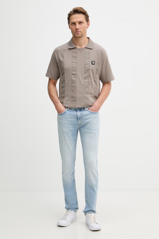 HUGO τζιν ανδρικά HUGO 734 50556047 μπλε SS26