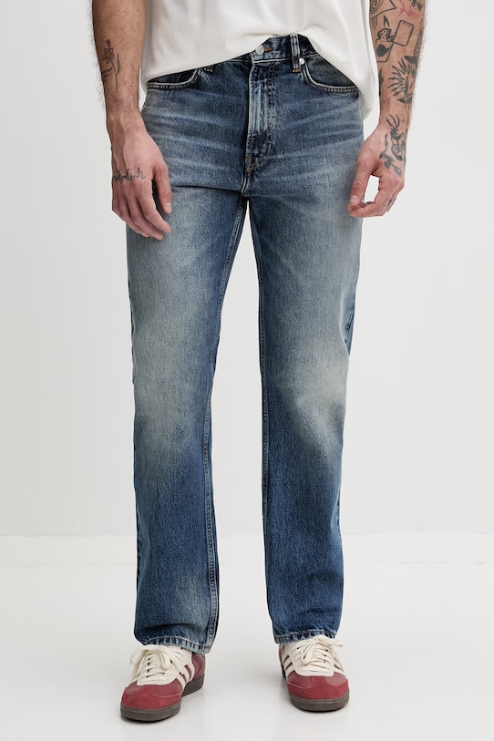 HUGO jeansy straight męskie 840 50556135 niebieski SS26