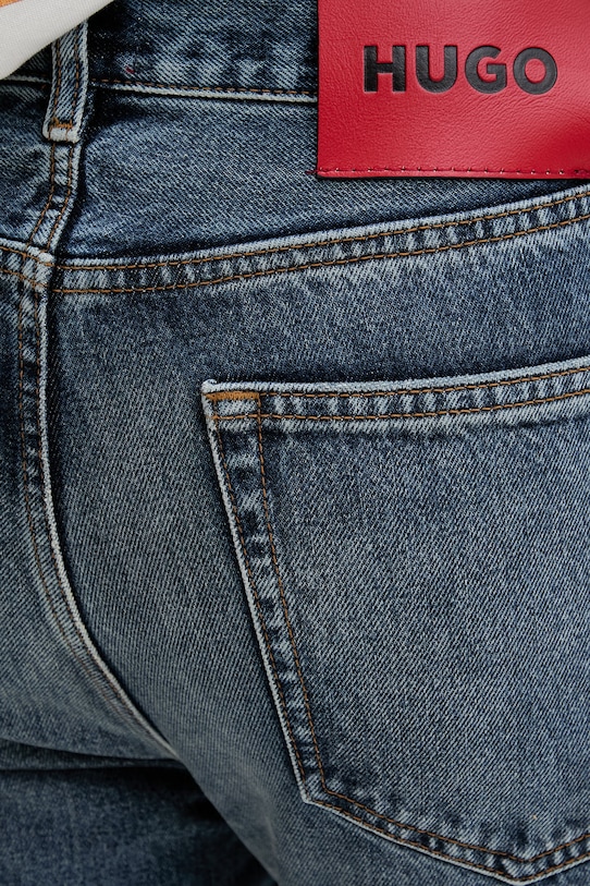 HUGO jeansy straight męskie 840 niebieski 50556135