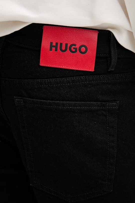 HUGO šortky pánske rifľové HUGO 634/S čierna 50556154