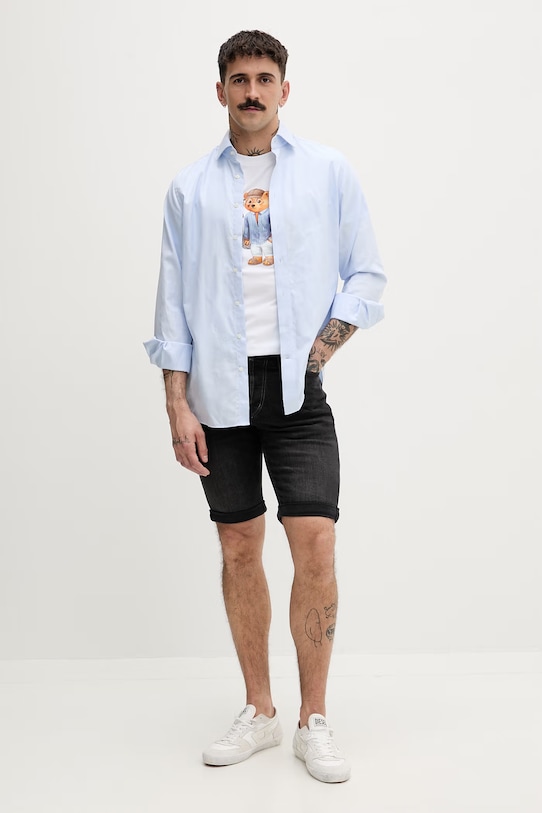 HUGO šortky pánské džínové 634/S 50561639 černá SS26