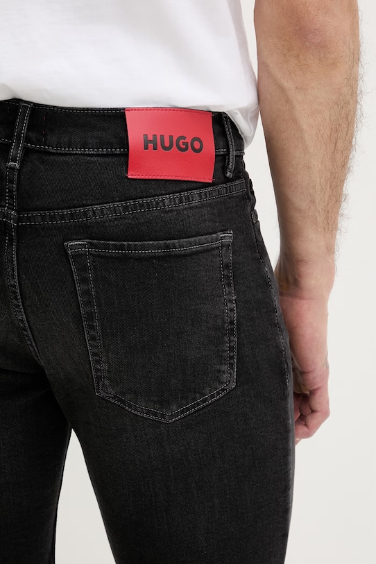 HUGO šortky pánské džínové 634/S černá 50561639